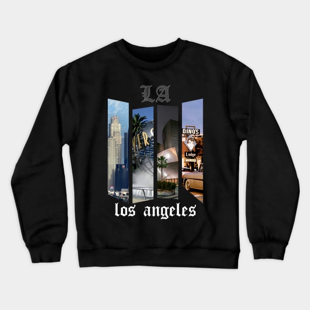 Sights of Los Angeles Crewneck Sweatshirt by Magnit-pro 